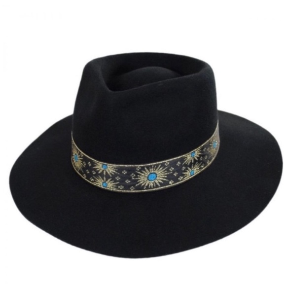 LACK OF COLOR The Phoenix Vintage Ribbon Black Wool Western Fedora Hat main image 5